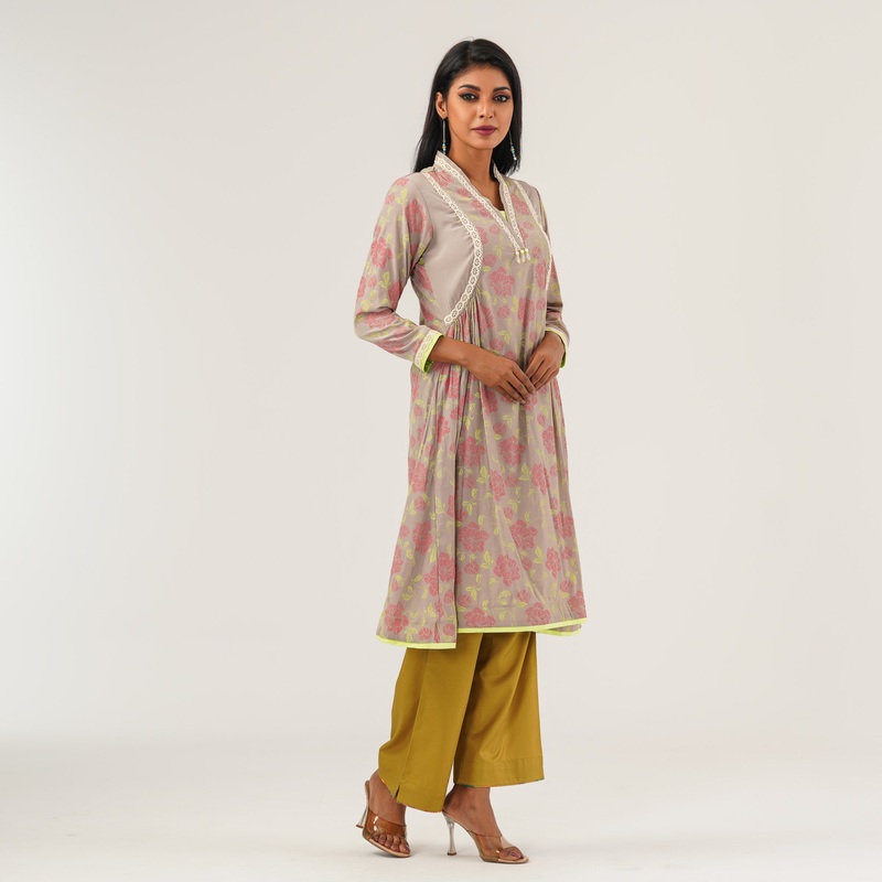 Ethnic Off-White High Range Kurti S OFF WHITE