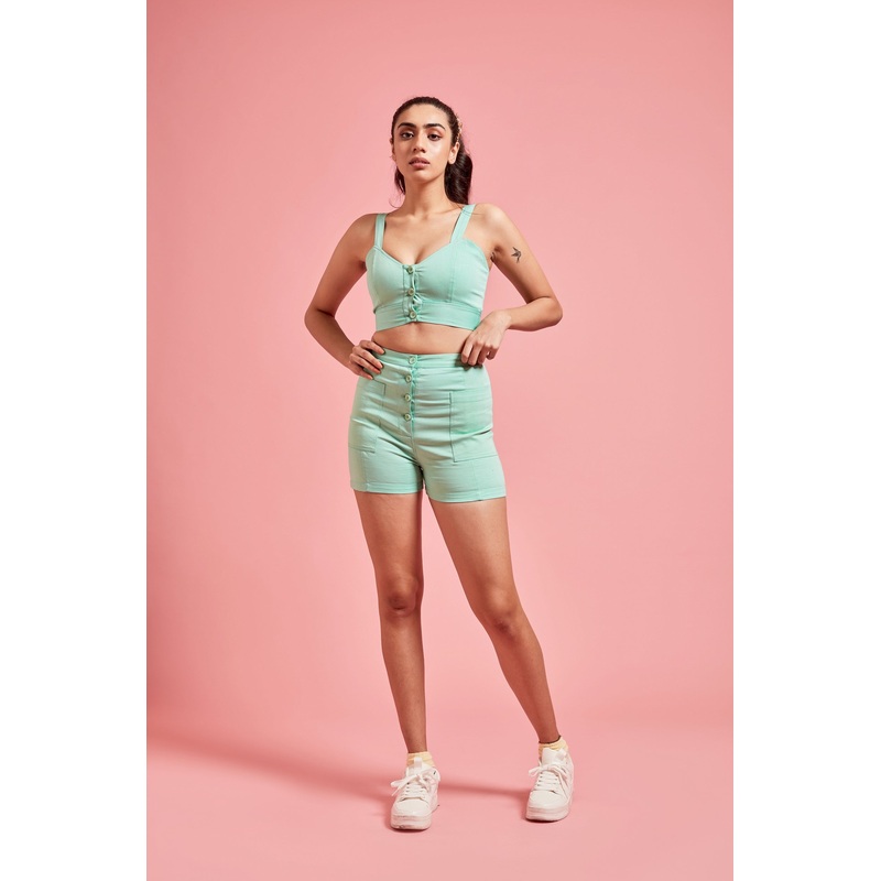 Mint Green Summer Top XS Green