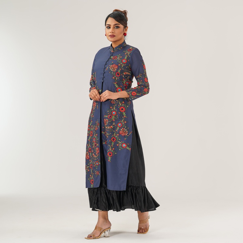 Womens Multicolor Gown S MULTICOLOR