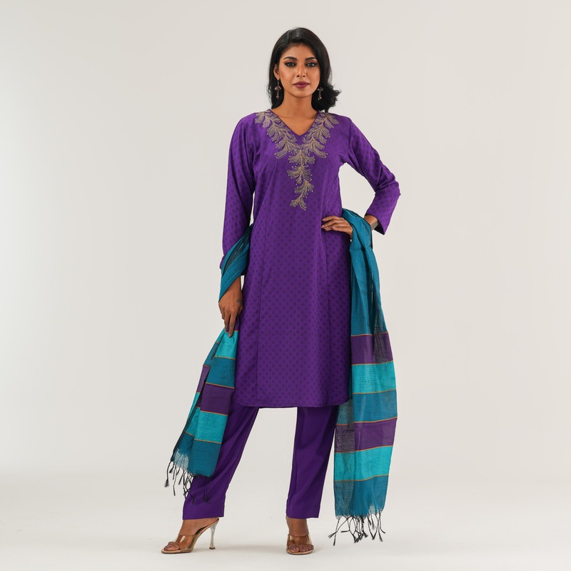 Womens Violet Three Pieces Set S VIOLET