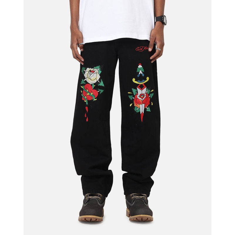 Ed Hardy Once Wounded Jeans Black 28