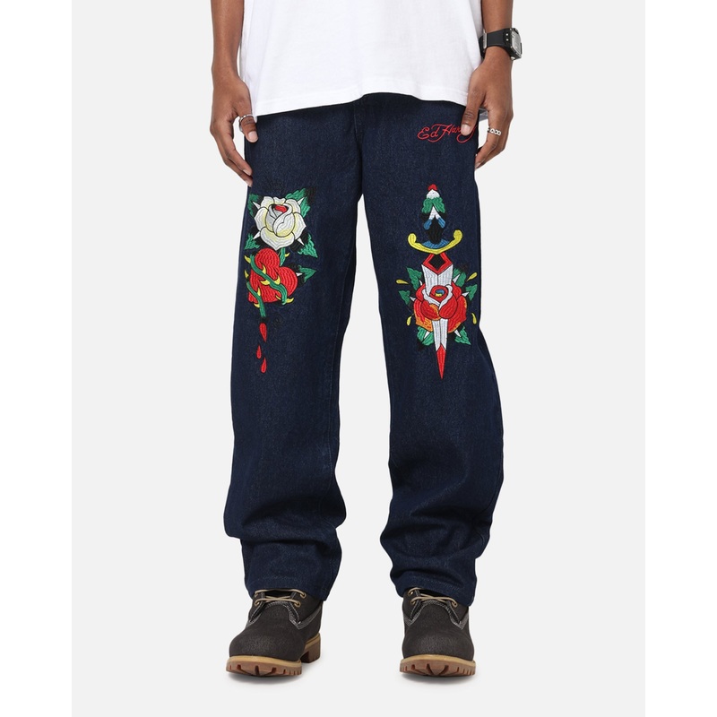 Ed Hardy Once Wounded Jeans Dark Indigo 28
