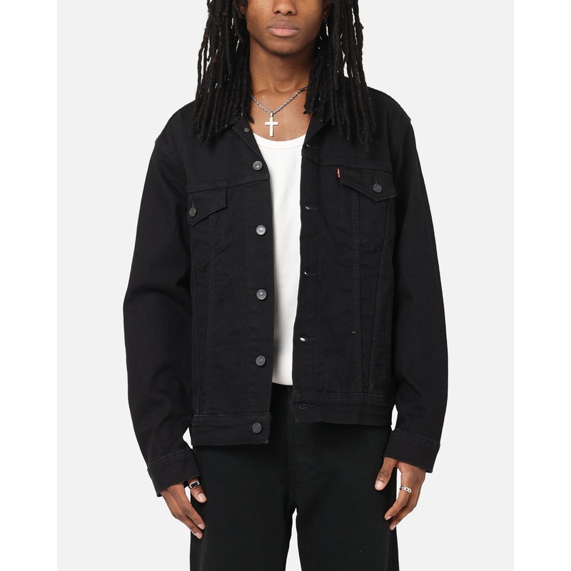 Levi Strauss And Co Denim Trucker Jacket Black S
