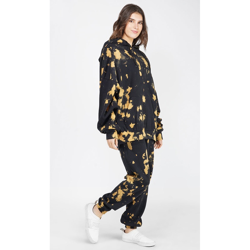 Tie & Dye Over-sized Hoodie and Joggers Set XS/S XS/S Black