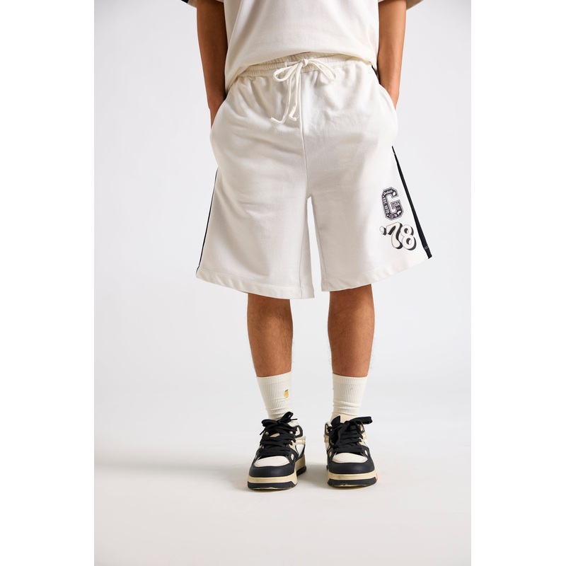 Garfield:1978 University Printed Men’s Shorts 26 White