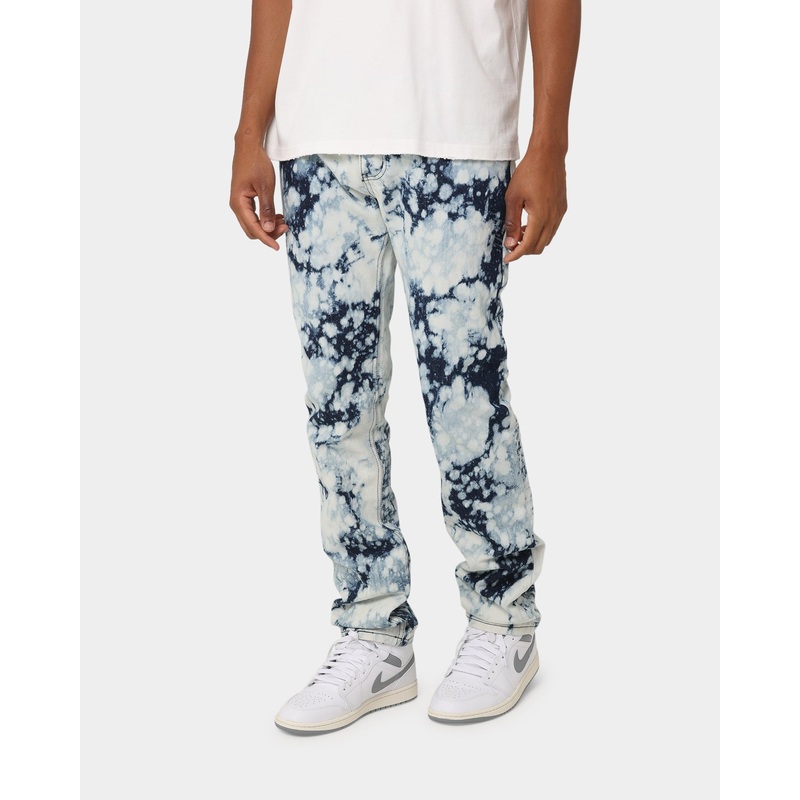 MNML D365 Splash Denim Pants Blue/White 28