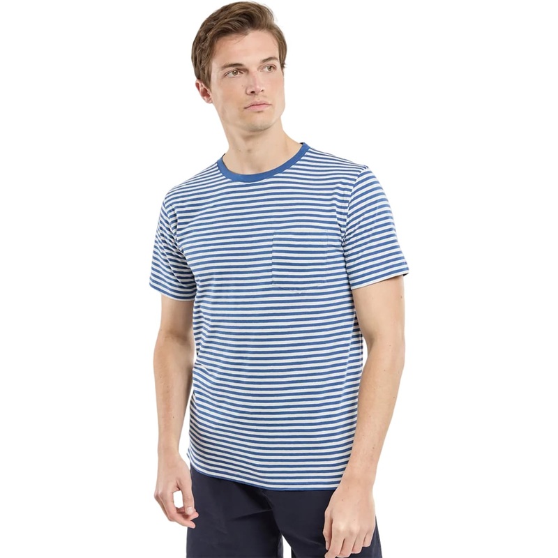 Armor Lux Cotton and Linen Striped Tee – Men’s