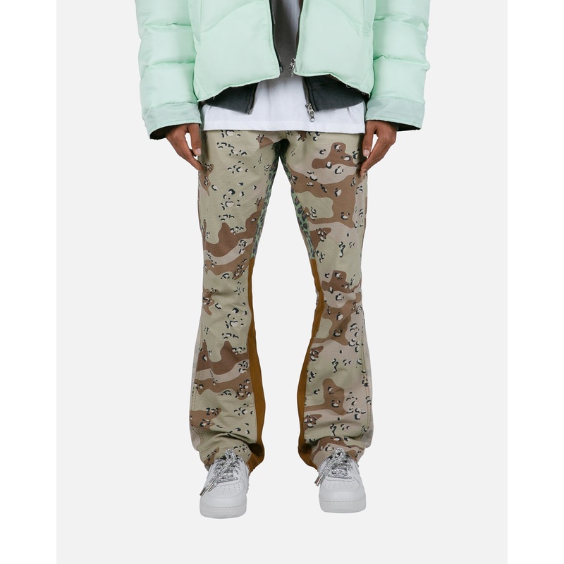 MNML B493 Flare Denim Pants Camo 28