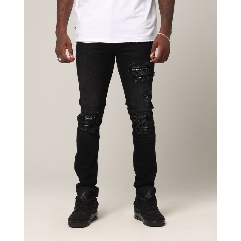 Saint Morta Paisley Summum Jeans Black Shadow 28