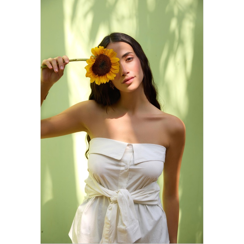 Trompe L’oeil Top White XS