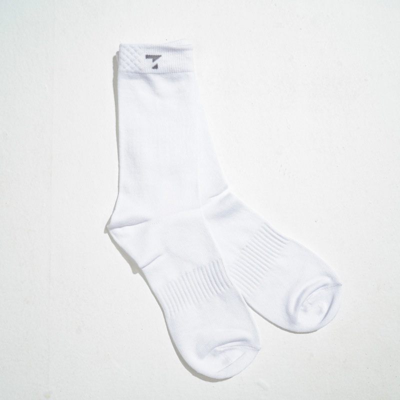 White Cotton Socks N/A WHITE