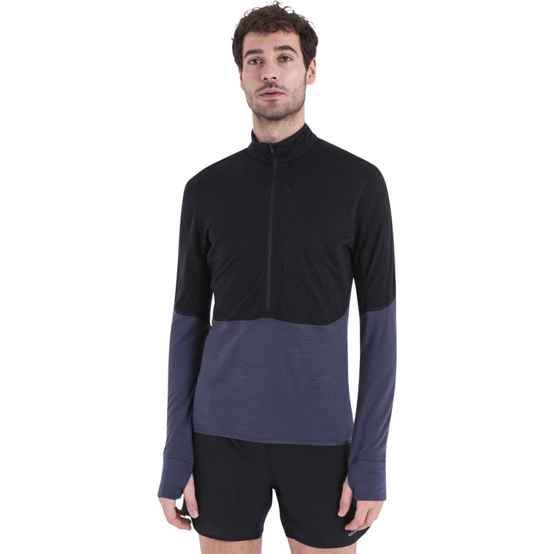 icebreaker 200 RealFleece Descender Merino Blend Long Sleeve Half Zip Jacket – Men’s