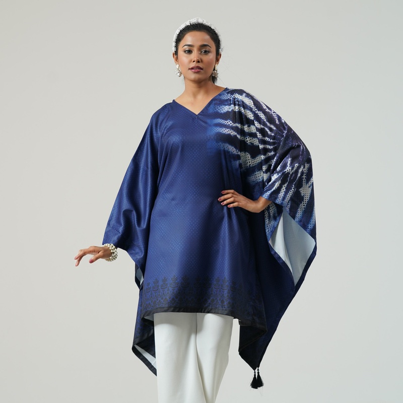 Womens Blue Kaftan S NAVY