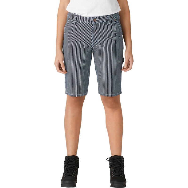 Dickies Relaxed Fit Hickory Stripe Carpenter Shorts 11″ – Women’s