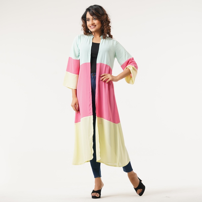 Womens Green & Paste Shrug S GREEN/PASTE