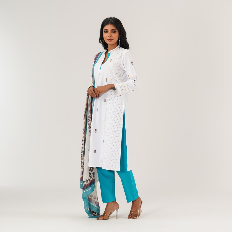 Womens White Three Piece Set S WHITE