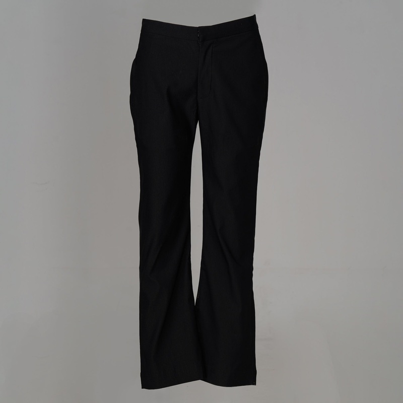 Womens Black Twill Pant 28 BLACK