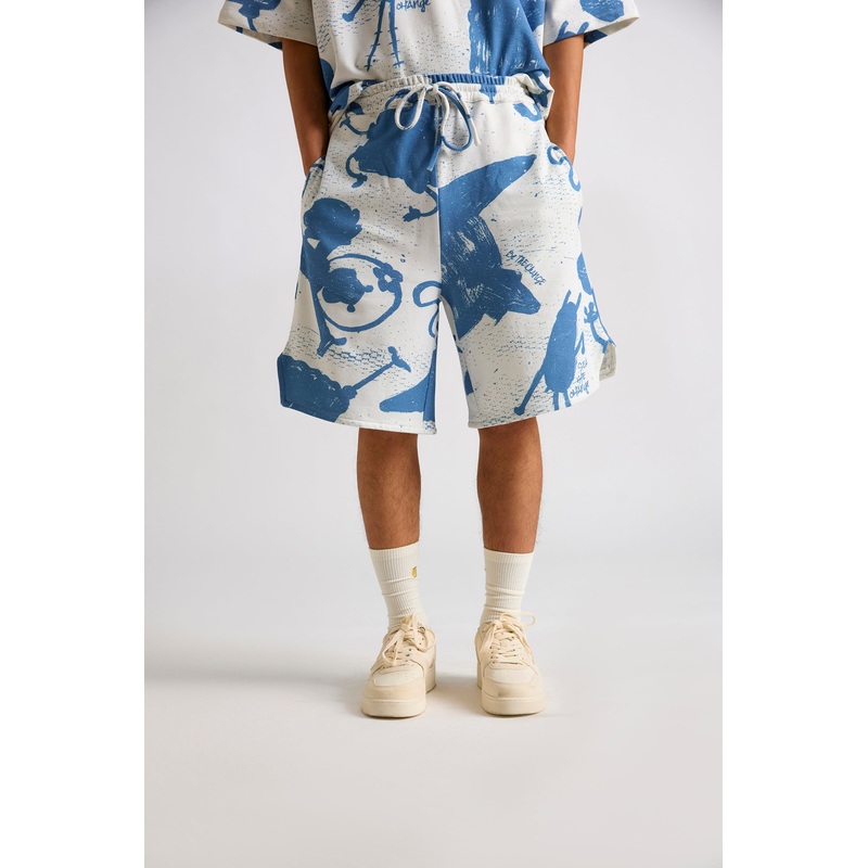 Spongebob:Be the Change Printed Men’s Shorts 26 White