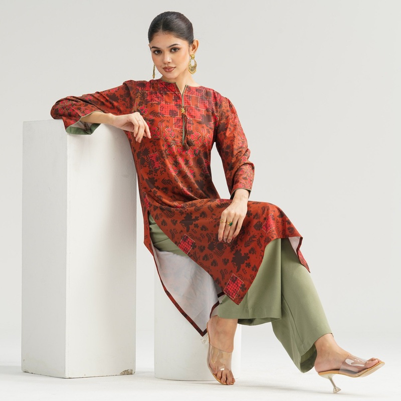 Womens Brown Two Piece Set L BROWN