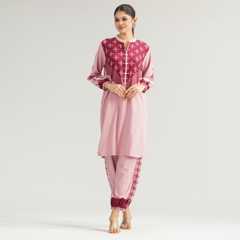 Womens Pink Two Piece Set L PINK