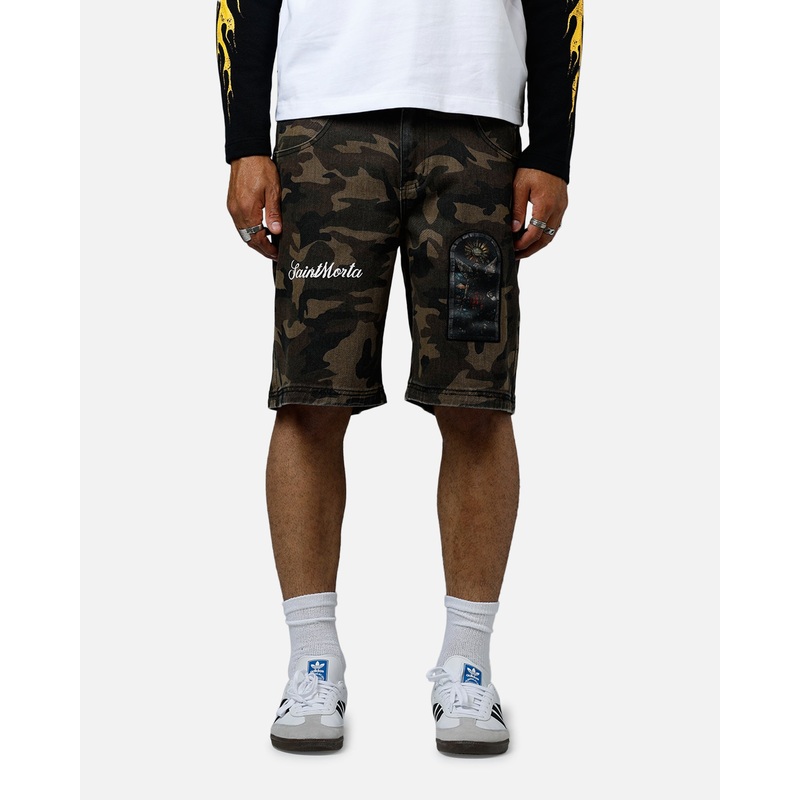 Saint Morta Kingdomcome Baggy Shorts Camo 28
