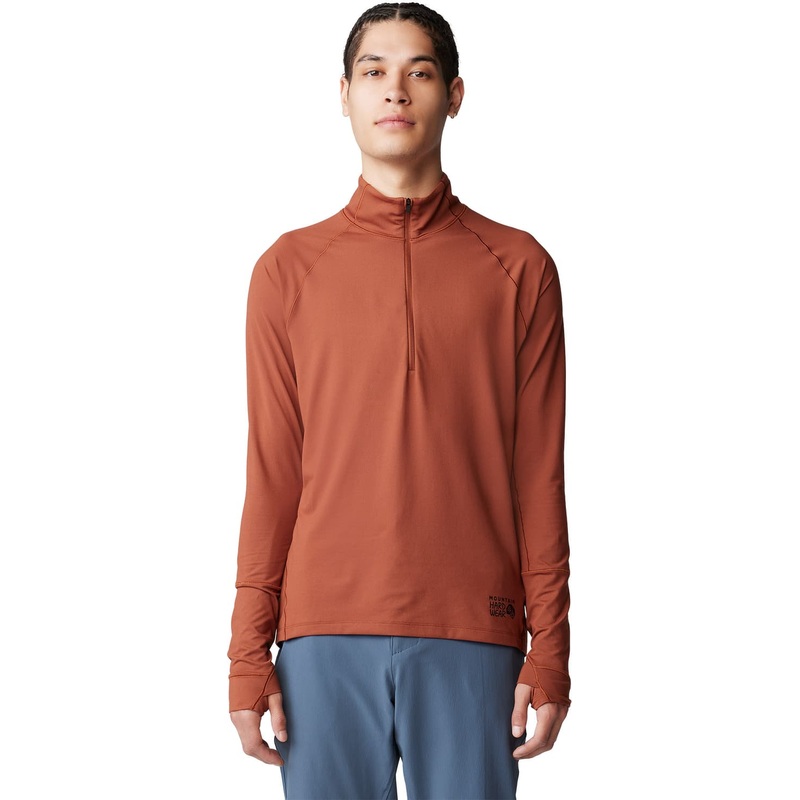 Mountain Hardwear Butter Up Long Sleeve Half Zip Base Layer Top – Men’s