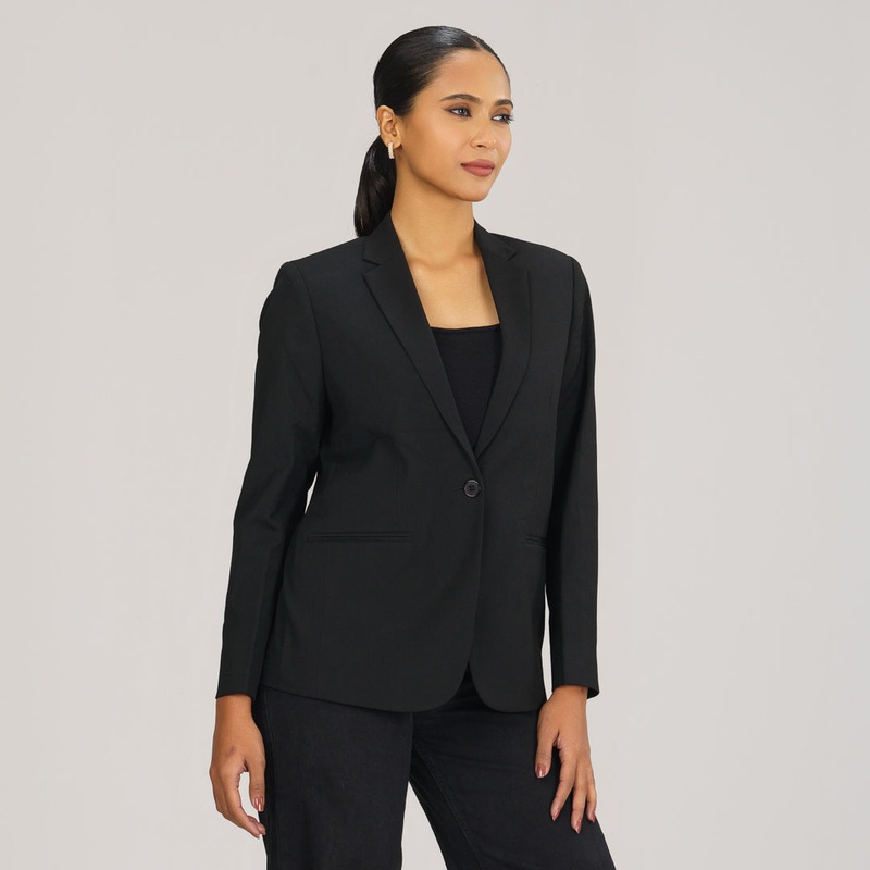 Womens Blazer- Black 2XL BLACK