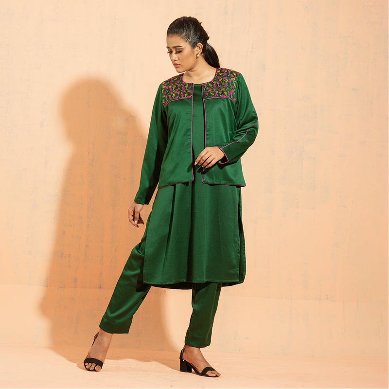 Womens Jacket- Bottle Green S BOTTLE GREEN