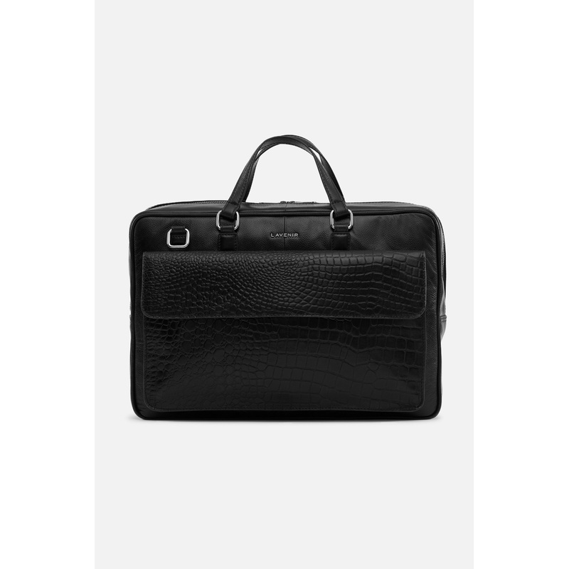 Bronco – Leather Laptop Bag – Black