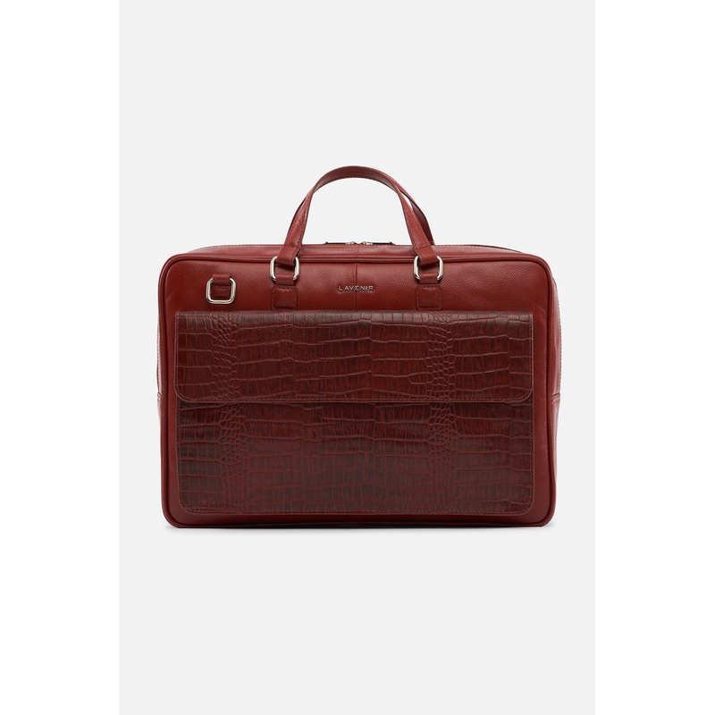 Bronco – Leather Laptop Bag – Potting Soil