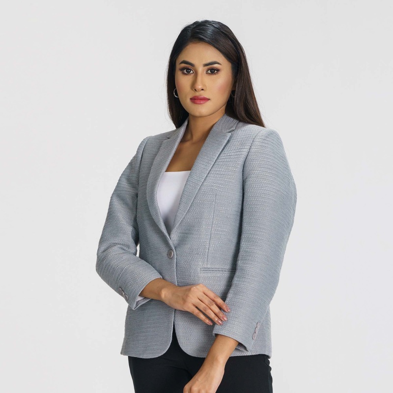 Womens Ash Slim Fit Blazer S ASH