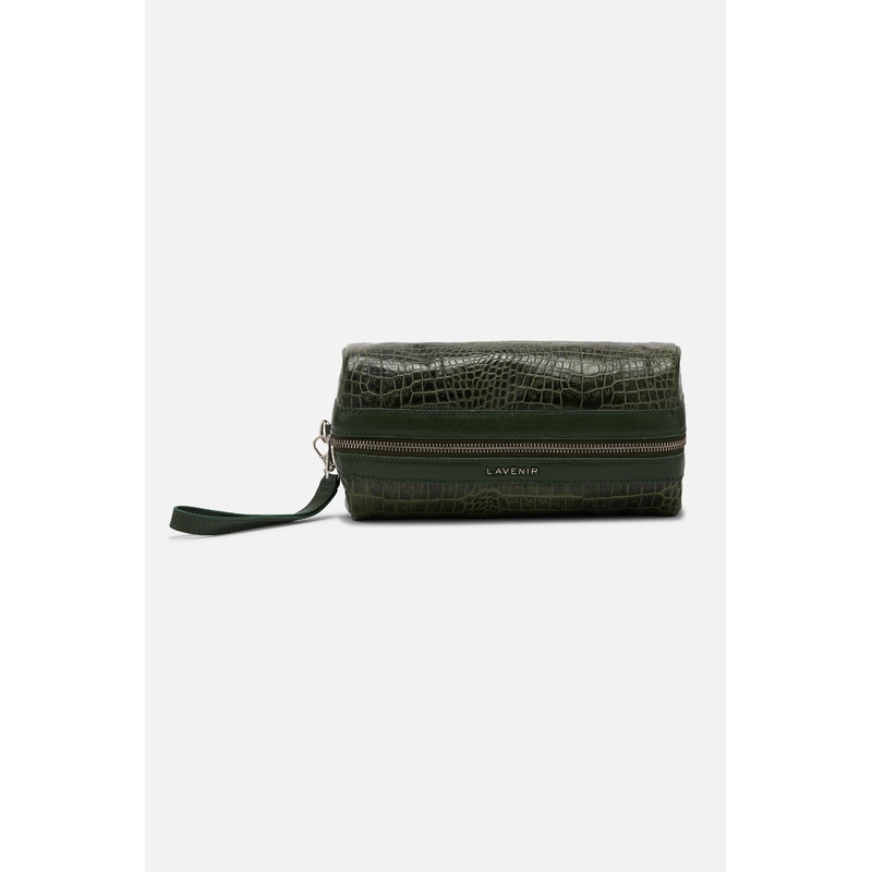 Byron – Utility Travel Kit – Croco Deep Lichen Green