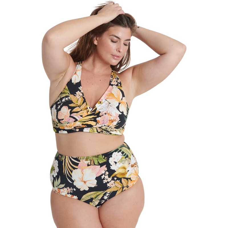 Everyday Sunday Retro High-Waist Plus Size Bikini Bottom – Women’s
