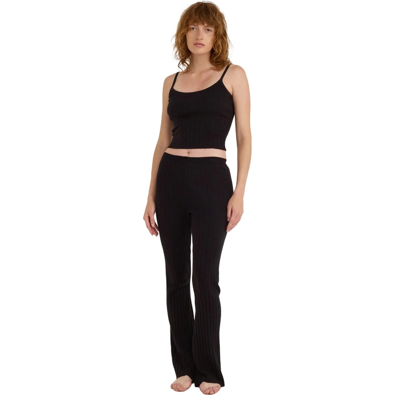 Organic Basics Soft Knit Rib Flare Pants – Women’s
