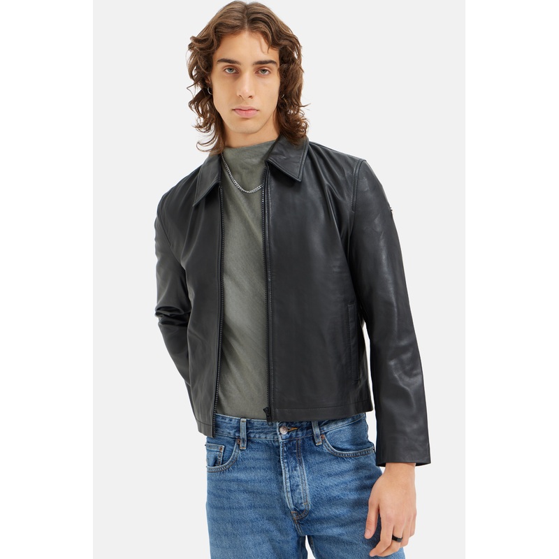 Rufus – Leather Blouson Jacket – Black XS