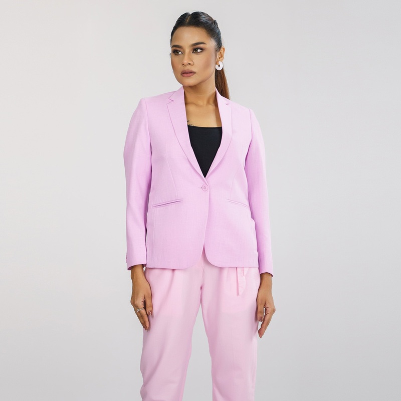 Womens Light Pink Blazer S LIGHT PINK