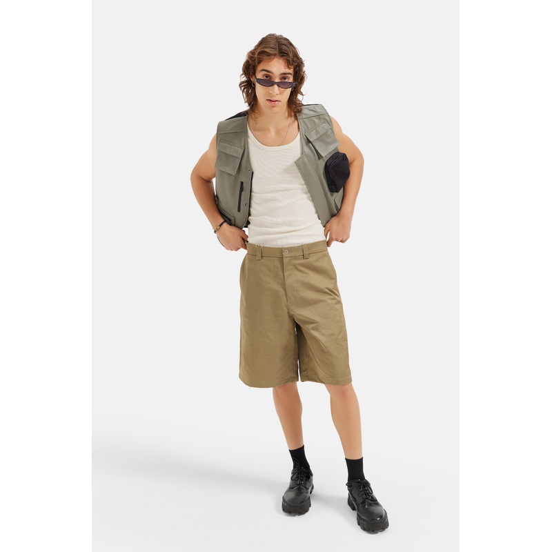 Gunnar – Utility Gilet – Brendon Green & Black XS