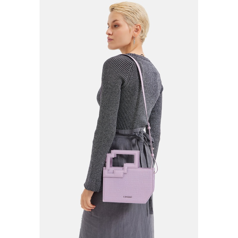 Naomi – Grab & Go Cross Body Bag – Lilac croco