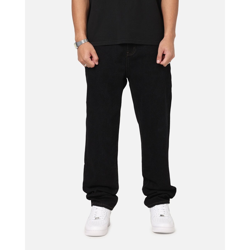 S Double Denim Standard Jeans Black Rinse 30