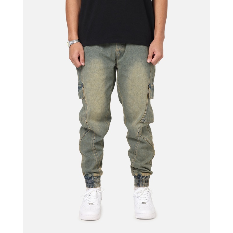 Saint Morta Rodeo Denim Joggers Dirty Blue S