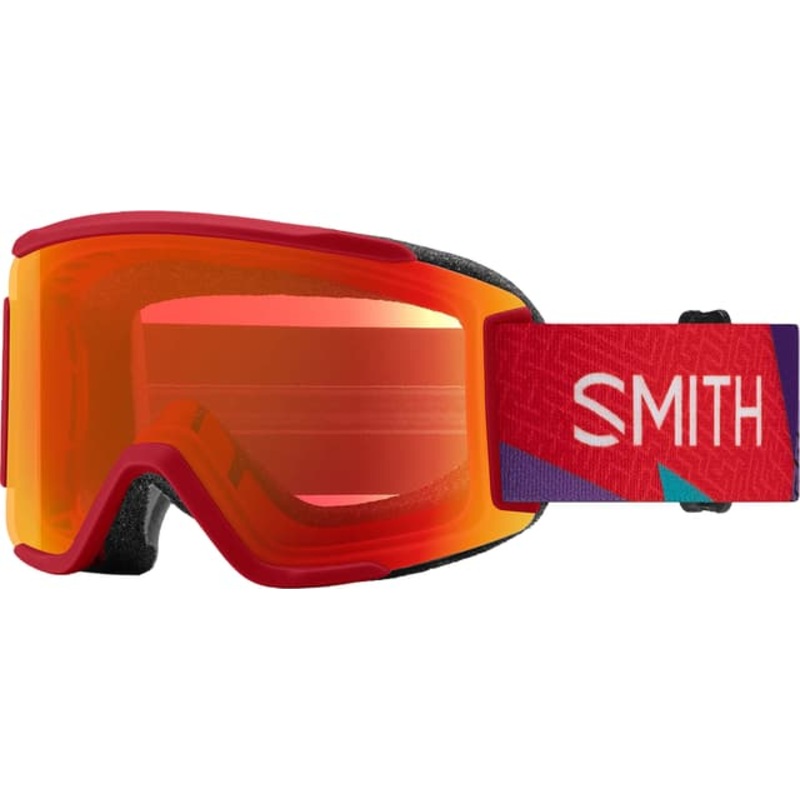 Smith Optics Squad S Goggles – Crimson A-Maze-Zing – ChromaPop Everyday Red Mirror Lens – Women’s