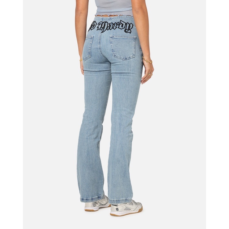 Ed Hardy Women’s Low Rise Skinny Jeans Blue Denim 6