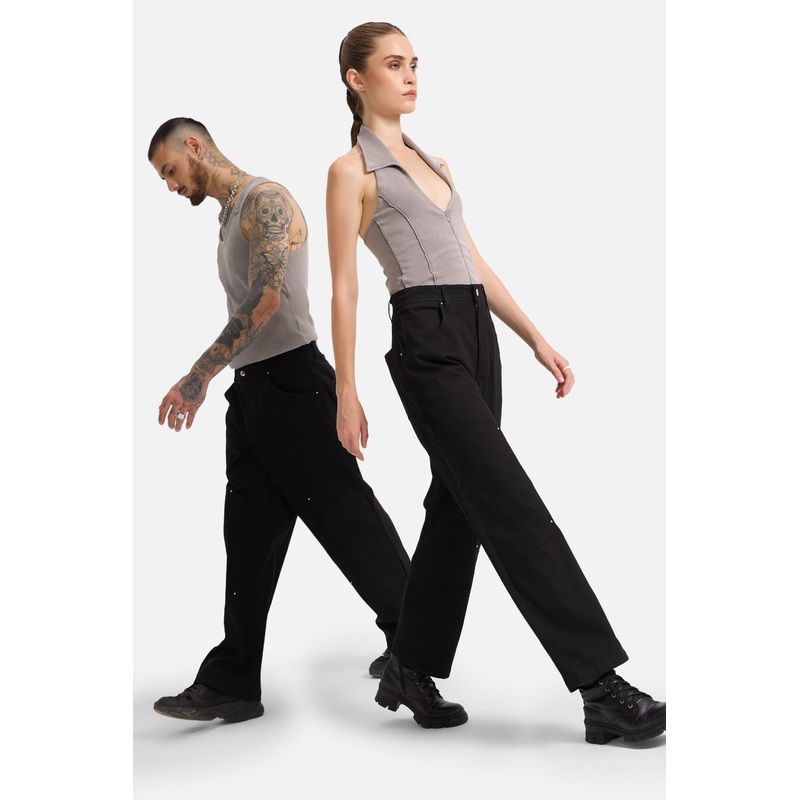 Ezra – Unisex Relaxed Fit Twill Pants S