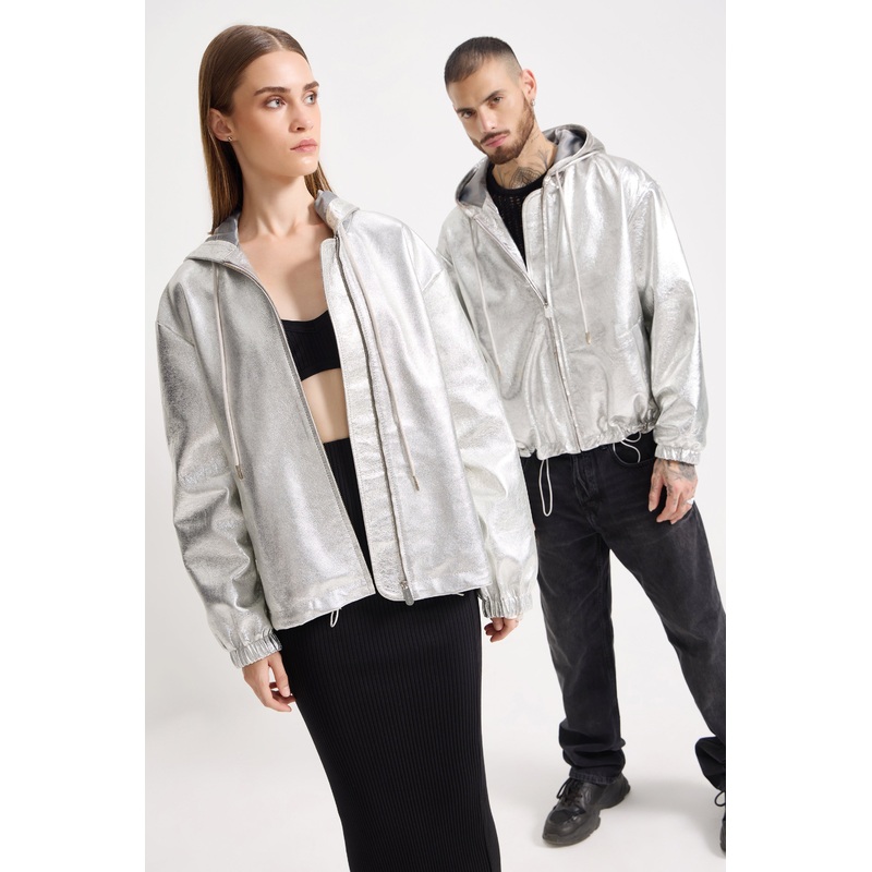 Metallica – Unisex Metallic Leather Jacket S