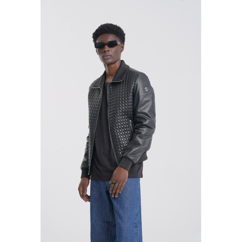 Mika 2.0 – Leather Quilted Jacket – Black XS