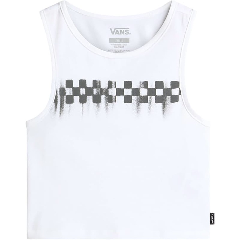 Vans Checkerboard Fitted Crop Tank Top – Women’s