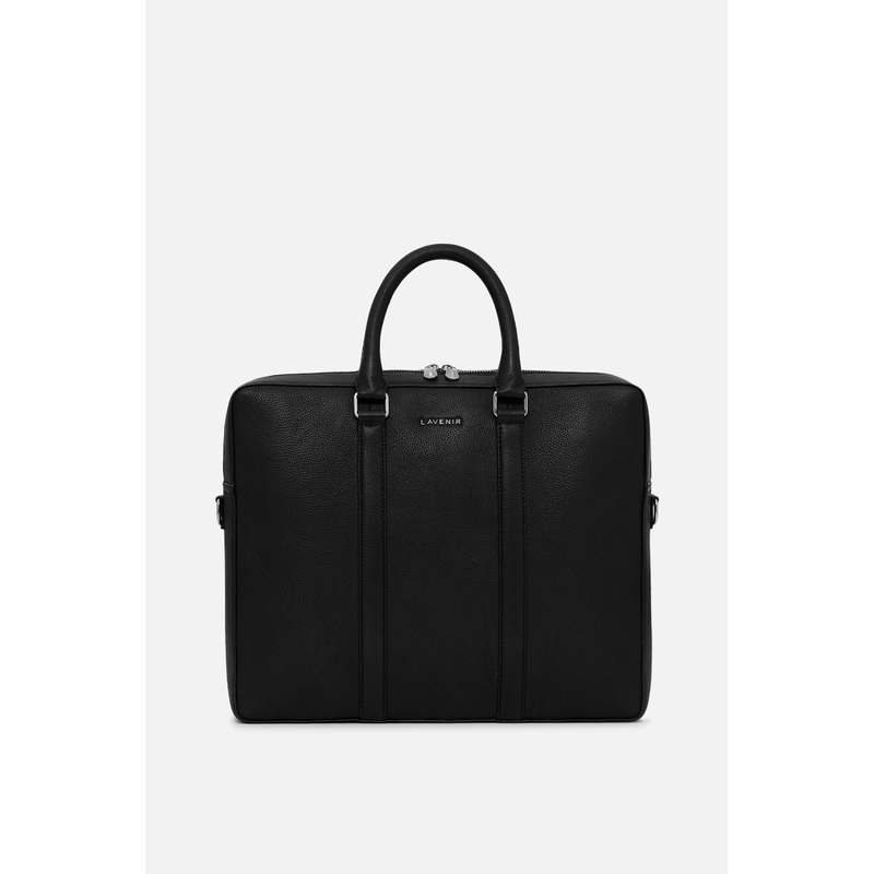 Etheral – Unisex Leather Laptop Bag – Black