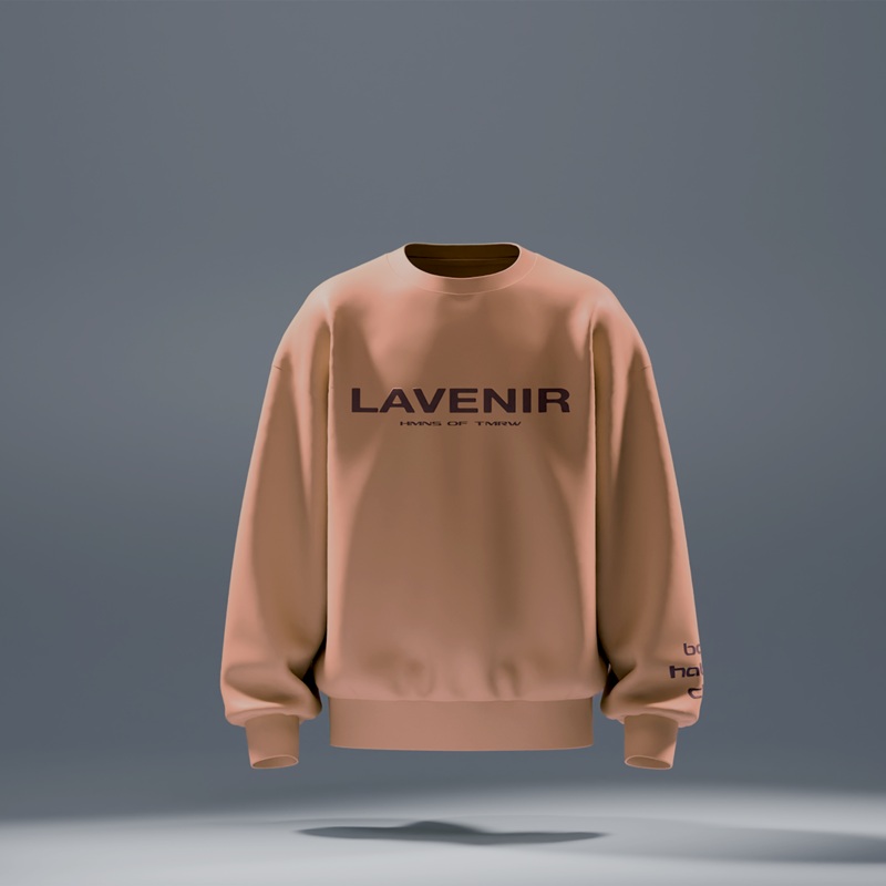 Humans – Round Neck Sweatshirt Light Apricot S