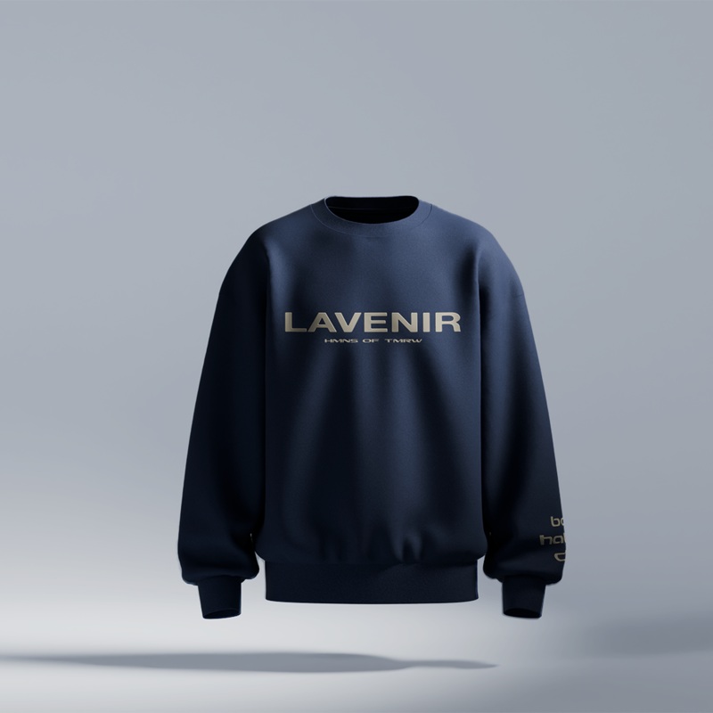 Humans – Round Neck Sweatshirt Navy Blue S