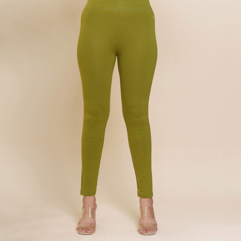 Womens Olive Leggings 2XL OLIVE